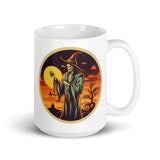 Retro Ghoul 11 White glossy mug