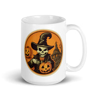 Retro Ghoul 3 White glossy mug