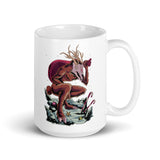 Horror Reindeer 1 White glossy mug