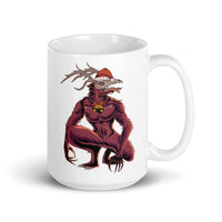 Horror Reindeer 2 White glossy mug