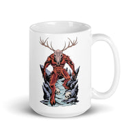 Horror Reindeer 3 White glossy mug