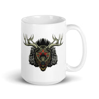 Horror Reindeer 4 White glossy mug