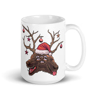 Horror Reindeer 5 White glossy mug