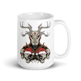 Horror Reindeer 6 White glossy mug