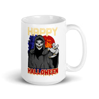 Happy Halloween White glossy mug