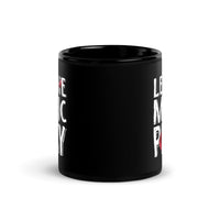 Let the Music Play Black Glossy Mug