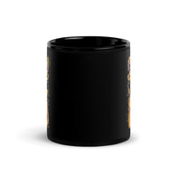 Pray Skull Black Glossy Mug