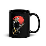 Wolf Guitarist Black Glossy Mug