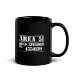 Alien Specimen Number Black Glossy Mug