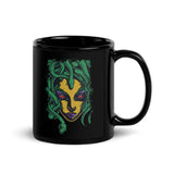 Medusa Black Glossy Mug