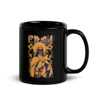 Pray Skull Black Glossy Mug