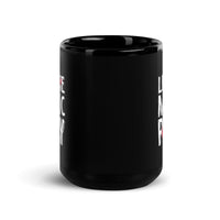 Let the Music Play Black Glossy Mug