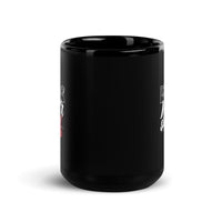 Music Never Sleeps Black Glossy Mug