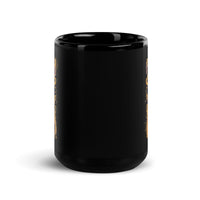 Pray Skull Black Glossy Mug