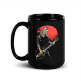 Wolf Guitarist Black Glossy Mug