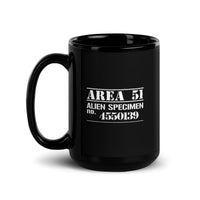 Alien Specimen Number Black Glossy Mug