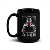 Zombie Mug Shot Black Glossy Mug