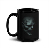 Zombie Face Black Glossy Mug