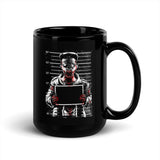 Zombie Mug Shot Black Glossy Mug