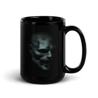 Zombie Face Black Glossy Mug