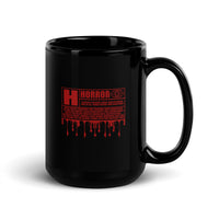 Horror Rating Black Glossy Mug