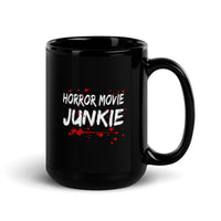 Horror Movie Junkie Black Glossy Mug