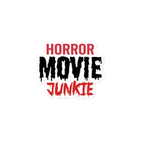 Horror Movie Junkie Bubble-free stickers