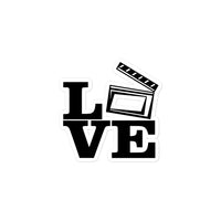 Love Film (Clapper) Bubble-free stickers