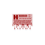 Horror Rating Bubble-free stickers