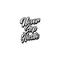 Never Stop Hustle Bubble-free stickers