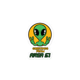 Greetings from Area 51 Bubble-free stickers