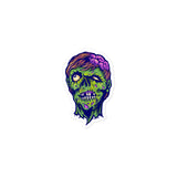 Vintage Zombie Head Bubble-free stickers