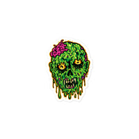 Melting Zombie Head Bubble-free stickers