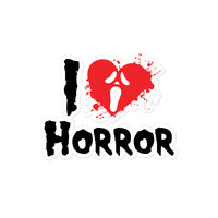 I Heart Horror Bubble-free stickers