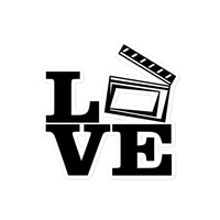 Love Film (Clapper) Bubble-free stickers