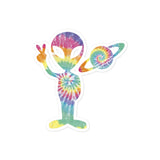 Alien Tie-dye Bubble-free stickers