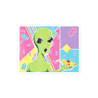 Alien Pizza Art Bubble-free stickers