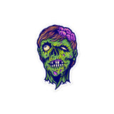 Vintage Zombie Head Bubble-free stickers