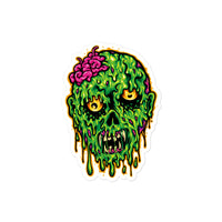 Melting Zombie Head Bubble-free stickers