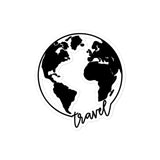 Travel Globe Bubble-free stickers