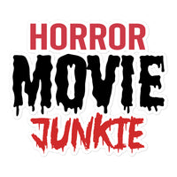 Horror Movie Junkie Bubble-free stickers