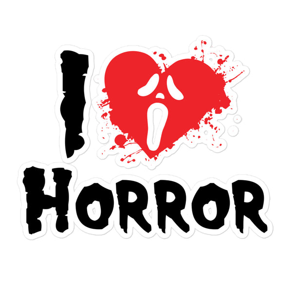 I Heart Horror Bubble-free stickers