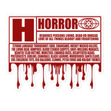 Horror Rating Bubble-free stickers