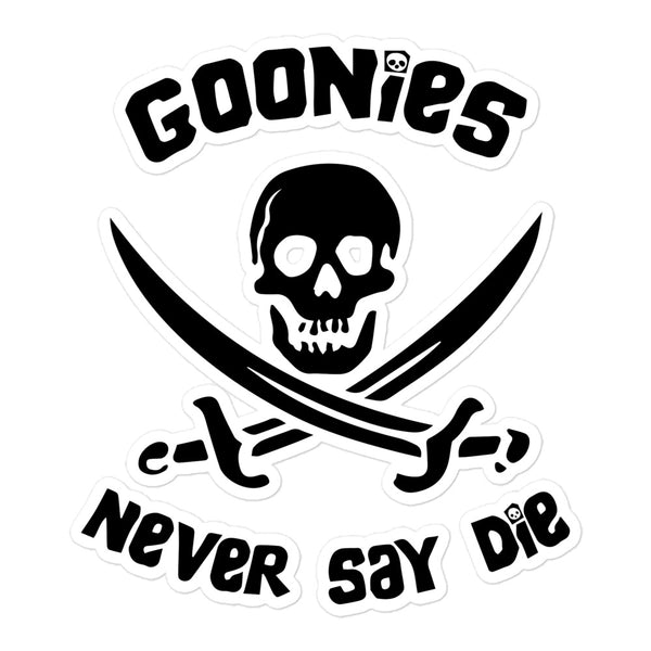 Goonies Never Say Die Bubble-free stickers