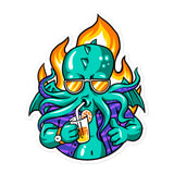 Cthulhu Drinkin Bubble-free stickers