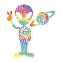 Alien Tie-dye Bubble-free stickers