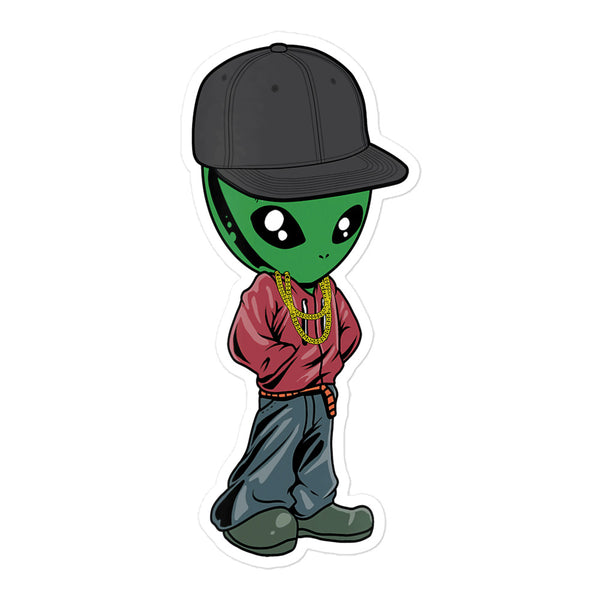 Alien Gangsta Bubble-free stickers