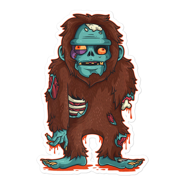 Zombie Bigfoot Bubble-free stickers