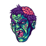 Scary Zombie Head Bubble-free stickers