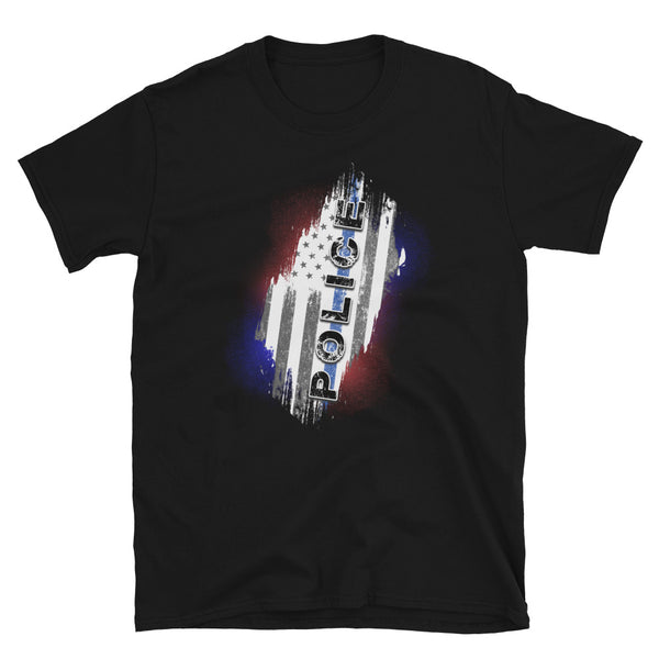 Police Lights Short-Sleeve Unisex T-Shirt